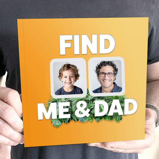Personalised Dad And Child Gift Book 'Find Me And Dad'