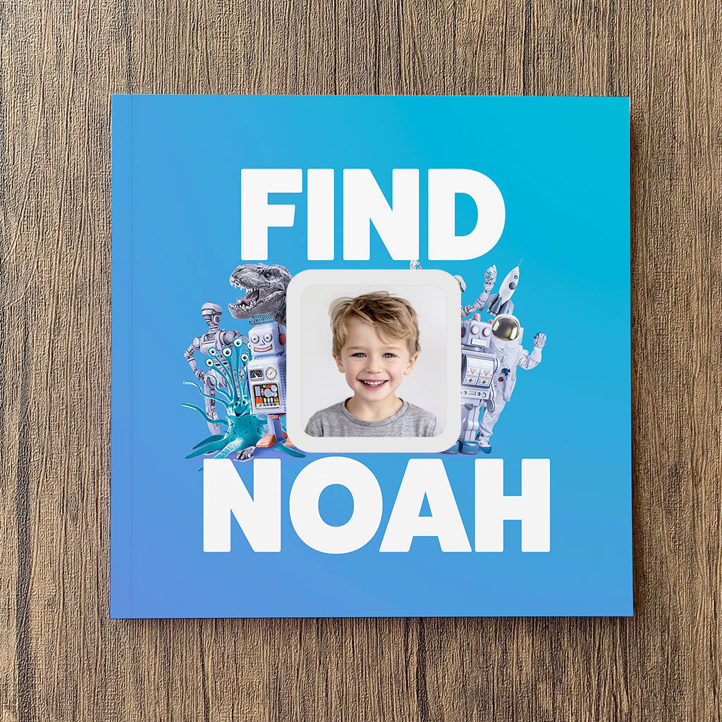 Personalised Search and Find Childrens Book For Boys From Your Photo
